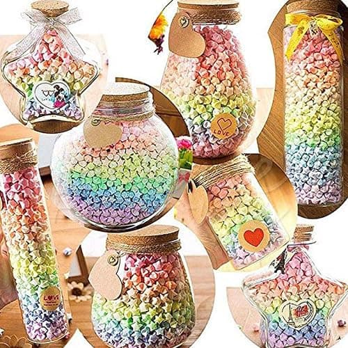 Aeojoor Star Origami Paper Star Paper Strip Sided Origami Stars Paper Lucky Star Decoration Paper Strips DIY Hand Art Crafts (Star Gradient (540 sheets)) thumbnail 4