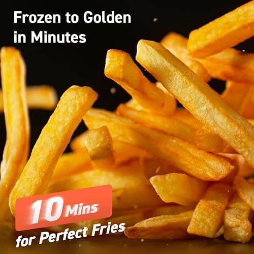 COSORI Small Air Fryer Oven 2.1 Qt, 4-in-1 Mini Airfryer, Bake, Roast, Reheat, Space-saving & Low-noise, Nonstick and Dishwasher Safe Basket, 30 In-App Recipes, Sticker with 6 Reference Guides, White thumbnail 6