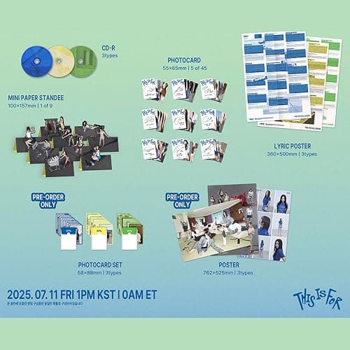 TWICE - The 4th Full Album THIS IS FOR THIS Ver. Photobook + PVC Cover + Folded Poster R + Mini Paper Standee + 5 Extra Photocards thumbnail 3