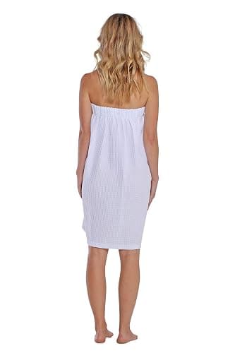 Turquaz Lightweight Knee Length Waffle Robes For Women Spa Bath Waffle thumbnail 6