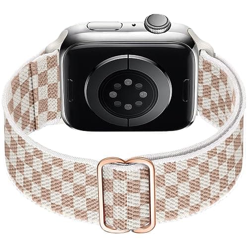 MITERV Stretchy Nylon Loop Bands Compatible with Apple Watch 38mm 40mm 41mm 42mm 44mm 49mm 46mm Adjustable Soft Elastics Strap Compatible with Apple Watch SE Ultra iWatch Series 10/9/8/7/6/5/4/3/2/1 Women Men thumbnail 7