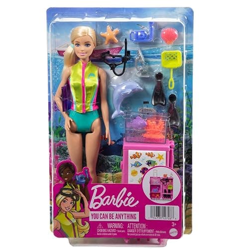 Barbie Careers Playset, Mobile Lab Set with Blonde Marine Biologist Fashion Doll & 10+ Accessories, Case Opens for Storage & Travel - Blonde - Multicolor thumbnail 6