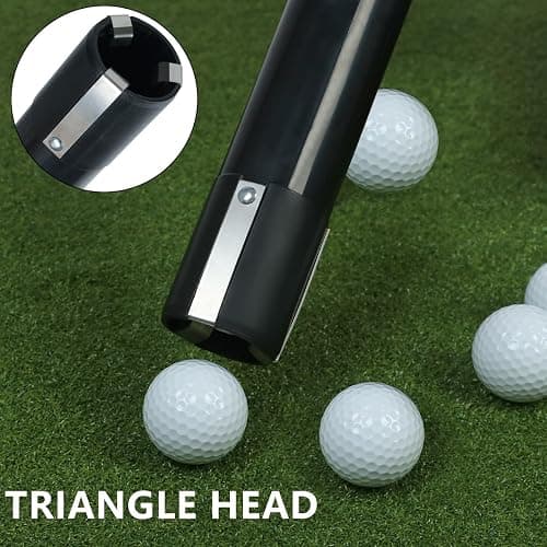 HOW TRUE Golf Ball Retriever, Portable Shag Bag Golf Ball Pick Up with Removable Plastic Tube, Pocket Shagger Storage thumbnail 7
