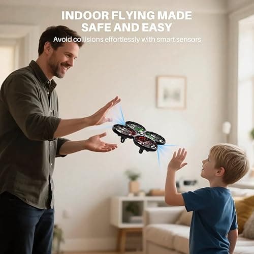 SYMA Drone for Kids 8-12 with Automatic Obstacle Avoidance, 20 Mins Flight Time(2 Batteries), One-Key 360°Flips and Altitude Hold, Safe Indoor Flying Toys for Boys and Girls thumbnail 3