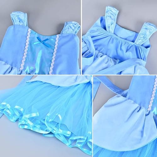 Joy Join Cinderella Costume for Girls | Cinderella Dress with Accessories for Birthday, Halloween Costume, Trick or Trea, Theme Party, Christmas, Role Play thumbnail 5