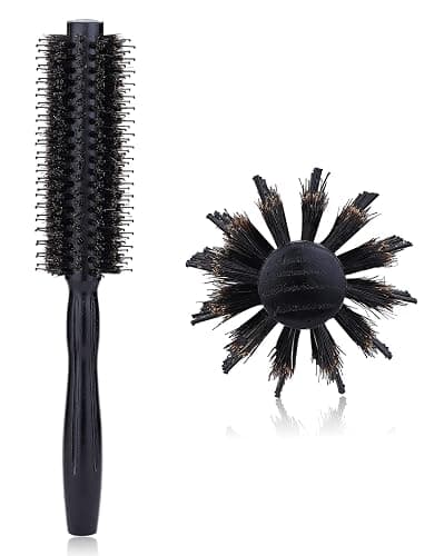 PERFEHAIR Round Hair Brush - 1.8 Inch, Boar & Nylon Bristle Volumizing Roller Hairbrush for Women or Men'S Short, Medium, Fine, Thin Hair Blow Drying Or Styling - Image 1