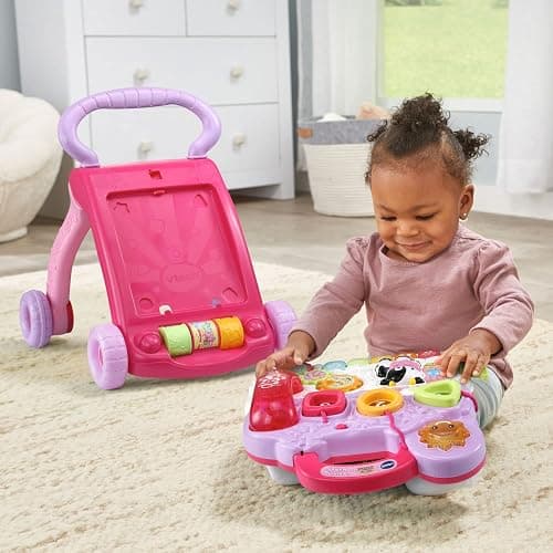 VTech Sit-to-Stand Learning Walker (Frustration Free Packaging), Pink thumbnail 5