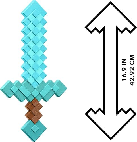 Mattel Minecraft Diamond Sword Battle Toy, Kid-Sized Accessory for Role-Play & Costumes, Inspired by The Video Game thumbnail 3