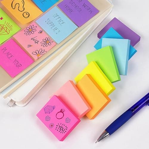 24 Pads Sticky Notes 1.5x2 inch Bright Colors Self-Stick Pads Total 1920 Sheets thumbnail 7