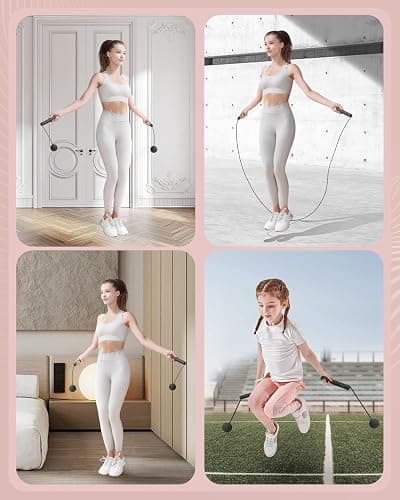 YOTTOY Skipping Ropes for Adults -Cordless Counter Jump Rope with Large Cordless Ball-Weighted Jump Rope for Women with LCD Display thumbnail 9
