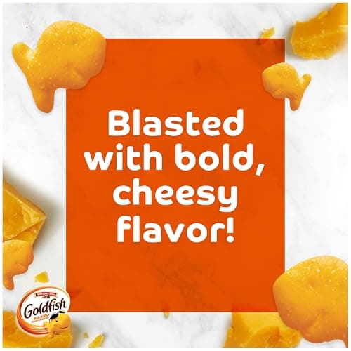 Goldfish Crackers, Flavor Blasted Xtra Cheddar Crackers, Family Size, 10 Oz Bag (Pack of 2) thumbnail 4