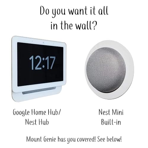 Mount Genie Simple Built-in Wall Mount for Google Nest Mini (2nd Gen) | Award Winning Design | Improves Sound and Appearance | Designed in USA (5-pack) thumbnail 7