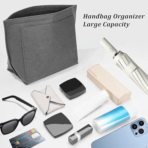 Organizer für Longchamp Tasche,Taschen Organizer für Longchamp L,Organizer für Longchamp Pliage L,Purse Organizer, Multi-Pocket Felt Handbag Organizer for Insert Wallet Organizer for Longchamp thumbnail 4