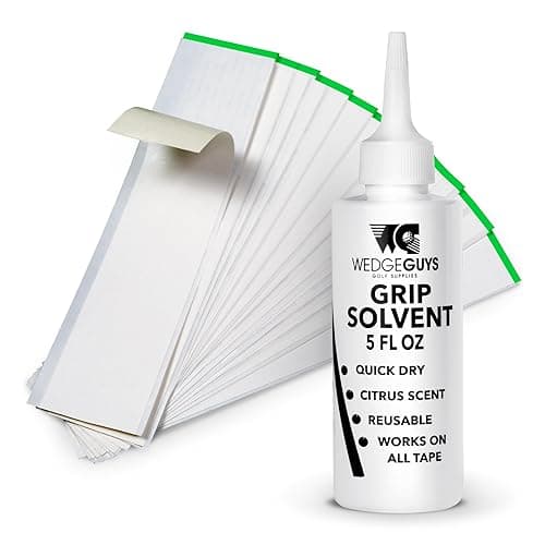 Wedge Guys Golf Grip Kits for Regripping Golf Clubs - Professional Quality - Options Include Hook Blade, 15 or 30 Tape Strips, 5 or 8 oz Solvent, Grip Tape Remover, Bench Vise & Rubber Clamp - Light Grip Kit