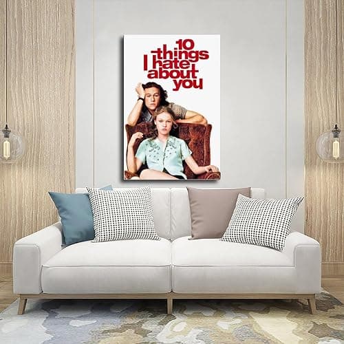 10 Things I Hate About You Touching Love Movie Poster 3 Canvas Poster Bedroom Decor Sports Landscape Office Room Decor Gift Unframe:12x18inch(30x45cm) thumbnail 5