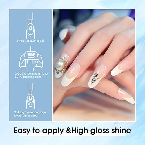 VENALISA Gel Nail Polish, 12ml Pure White Color Soak Off UV LED Nail Gel Polish Nail Art Starter Manicure Salon DIY at Home, 0.43 OZ thumbnail 7