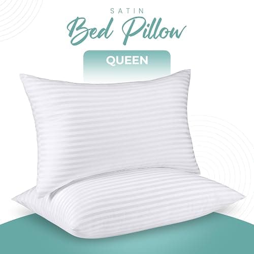 Utopia Bedding Pillows Queen Size Set of 2 (White),Hotel Pillows, Cooling Pillow for Side, Back or Stomach Sleepers - Queen (Pack of 2) thumbnail 3