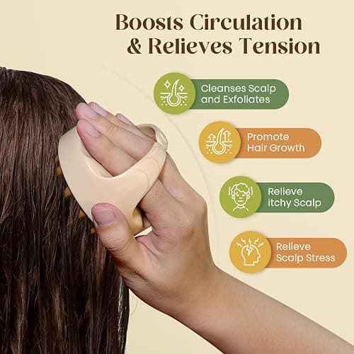 Bofuoos Organic Rosemary & Castor Hair Growth Oil + Scalp Massager Set – Premium Hair Strengthening Oil for Boosting Hair Health, Thickening, Soothing, Moisturizing and Natural Growth – 4.0 oz thumbnail 4