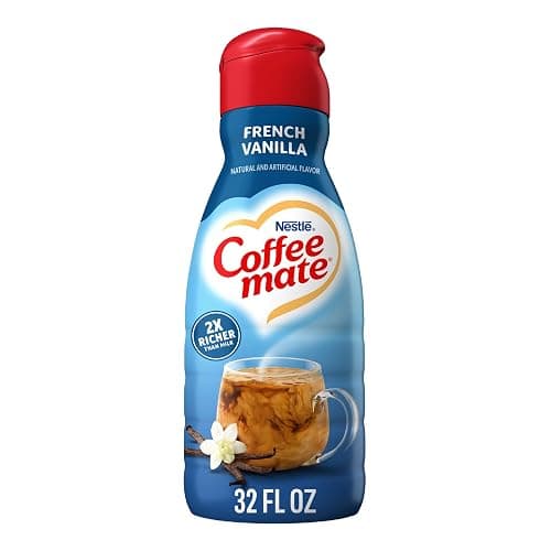 Coffee Mate French Vanilla Flavored Coffee Creamer, Non-Dairy, Gluten-Free, 63 Servings, 32 Fl Oz 32 fl oz - Image 1