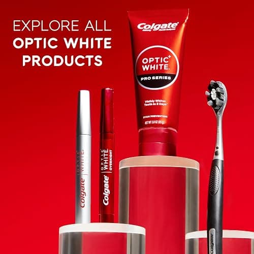 Colgate Optic White Overnight Teeth Whitening Pen, Hydrogen Peroxide Teeth Whitening Pen, Visibly Whiter Teeth in Just 1 Week When Used as Directed, 21 Whitening Treatments, 0.08 fl oz thumbnail 9
