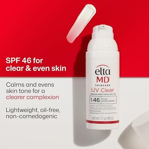 EltaMD UV Clear Face Sunscreen SPF, Oil-Free Sunscreen with Zinc Oxide, Dermatologist Recommended thumbnail 2
