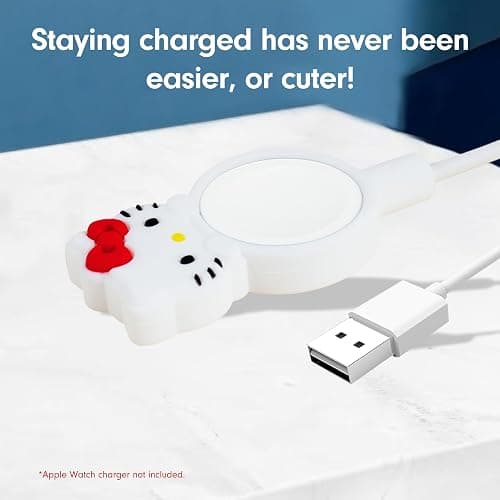 Sonix x Sanrio Apple Watch Charger Cover | Silicone Smartwatch Charging Cable Case, Dock Holder for Apple Watch | Hello Kitty thumbnail 5