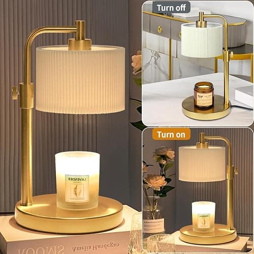 NITOWOLF Candle Warmer Lamp, Candle Lamp Warmer with Timer Adjustable Height Wax Warmer Lamp for Jar Candles, Birthday Gifts for Women Mothers Day Gifts thumbnail 7