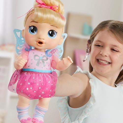 Baby Alive Fairy Fashions Harper Hugs Doll with Clothes Accessories, Blonde Hair, 11 Inches, Toys for 3 Year Old Girls and Boys & Up (Amazon Exclusive) thumbnail 9