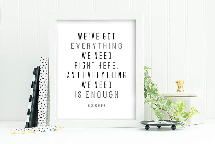 My Vinyl Story - Motivational Framed Quotes Inspirational Wall Art Frames Decor 8x10 White Standing Desk Frame Decorative Picture Posters Encouragement Gifts Office Home Classroom Jack Johnson thumbnail 2