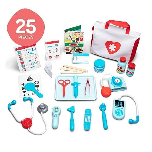 Melissa & Doug Get Well Doctor Kit, 25-Piece Toddler Doctor Play Set, Realistic Pretend Play Toys & Accessories, Preschool Toys for Girls & Boys Ages 3+ thumbnail 5
