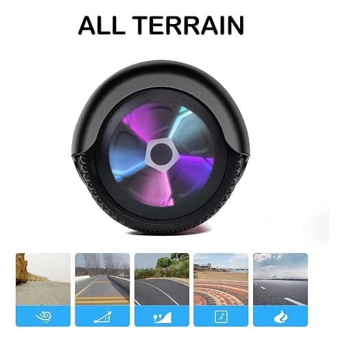 LIEAGLE Hoverboard, 6.5" Self Balancing Scooter Hover Board with Bluetooth Wheels LED Lights for Kids Adults thumbnail 5
