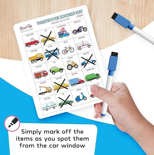 WELL BALANCED Car Bingo - Road Trip Essentials: Car Activities and Games for Kids Ages 4-8 thumbnail 3