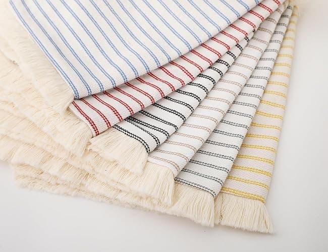 NUYECY Set of 2 Light Blue Boho Throw Pillow Covers 12 x 20,Cotton Neutral Pillow with Tassel Fringe,Decorative Lumbar Pillow Cover Pillow Case Cushion Cover for Bed Sofa Couch Farmhouse thumbnail 5