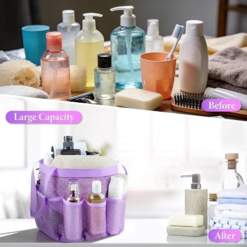 Attmu Mesh Shower Caddy Portable, Quick Dry Hanging Shower Tote Bag for College Dorm Room Essentials, Large Capacity Caddy Dorm for Bathroom Gym Swimming thumbnail 5