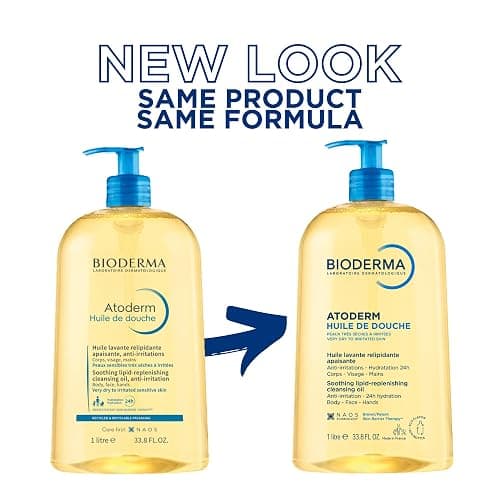 Bioderma Atoderm Shower Oil - Cleansing Oil Body Wash for Very Dry to Eczema-Prone Skin, Shower Oil to Nourish, Soothe & Restore Sensitive Skin, Soap Free - 1L thumbnail 2