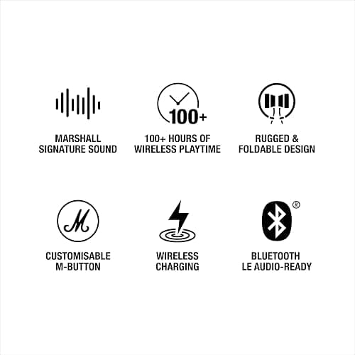 Marshall Major V Wireless On-Ear Bluetooth Headphones - 100+ Hr Playtime | Detachable Audio Cable | Microphone for Calls | Lightweight, Foldable Design for Travel - Brown thumbnail 12