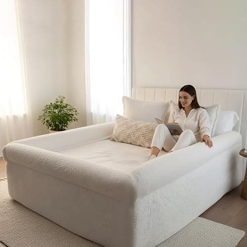 BEUDUOQI The World's First Bordered Bed Sheet-Bed Sheet with Border, Bordered Fitted Sheet Padded Zippered Edges for Cozy, Comfort Secure, Breathable, Machine Washable, Easy Setup,47.2 * 78.7in - Image 1