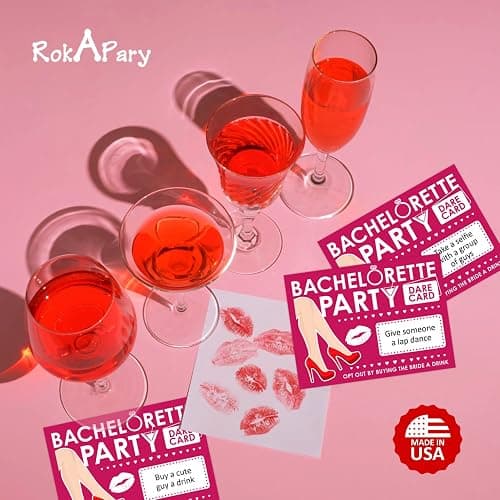 Bachelorette Dare Cards Game – 25 Hilarious Scratch-Off Challenges for Girls Night, Bridal Shower, Bride Tribe, Party Favors & Games – Fun Game for Bridesmaids & Bride-to-Be. Hot Pink. Made in USA thumbnail 4