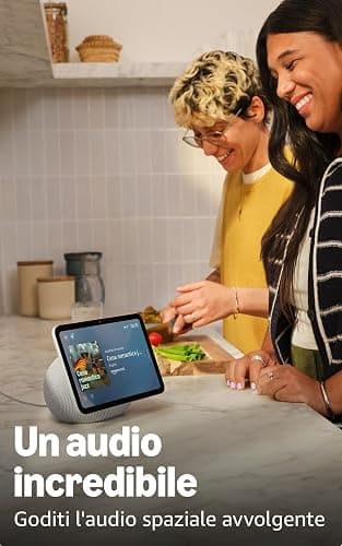 Amazon Echo Show 8 (ultimo modello) - Schermo HD da 8,7" con colori vibranti, audio spaziale, Grafite, con Accesso Anticipato ad Alexa+ thumbnail 3