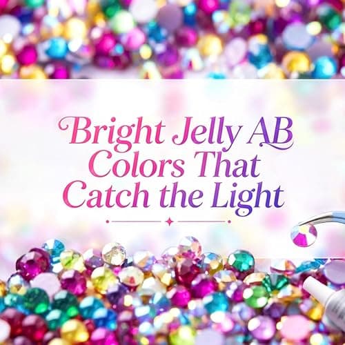 Gikboup 40000 Pcs 40 Colors Bedazzling Kit with Rhinestones,3mm Jelly AB Resin Flatback Gems with 4 B-7000 Glue, 40-Grid Storage Box, Tweezers, Trays and Tools for Crafts, Cups, Phone Cases thumbnail 4