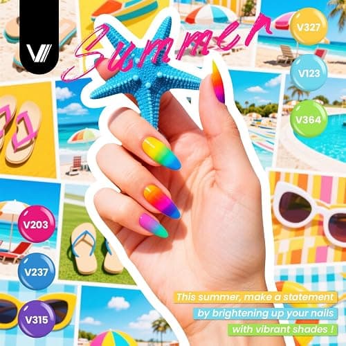 VANREESA 60 Pcs Gel Nail Polish Set, 55 Colors Gel Polish with Base Coat & 4 Effects Top Coat Full-Color Nail Polish Set All Seasons Nail Kit Gifts for Women Girls Nail Salon at Home thumbnail 4