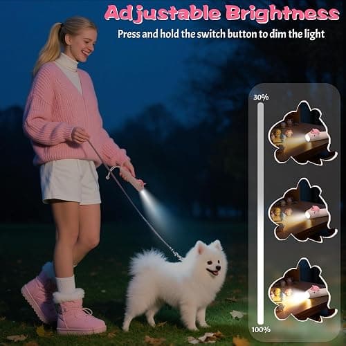 CoolGift Mart Kids Silicone Flashlight, Dimmable Flashlight for Toddlers Kids Boys Girls, Rechargeable Hanging Night Light for Camping, Night Walks and Home Use, Fun Animal Themed Portable Torch thumbnail 4