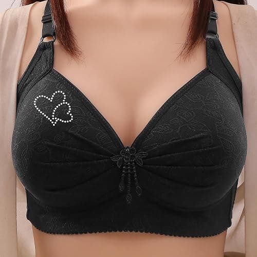 Minimizer Bra for Big Breast Wireless Push Up Full Coverage Supportive Bra with Adjustable Strap Daily Wear Bras thumbnail 2