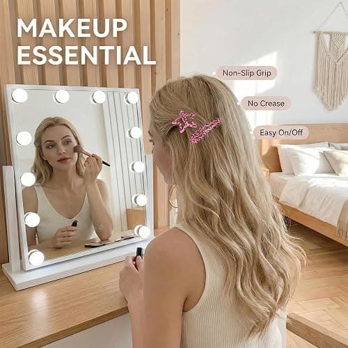 Aribliseza Haarspangen Klein, 16 Stück, Pink Leopardprint Haarspange mit Sternen&Tropfenform, Metall Snap Clips für Frauen, Wasserdichte Haarklammern für Dickes und Dünnes Haar thumbnail 6