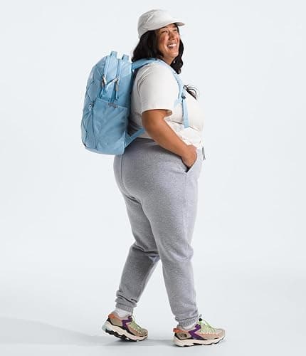 The North Face Women's Jester Everyday Laptop Backpack - PFAS Free, Cornflower Dark Heather/Cornflower, One Size thumbnail 3