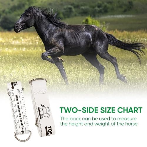 Konohan Horse Measuring Tape for Height and Weight Multifunctional Horse Weight Tape Portable PVC Weight Measure for Horses, 8.2 Feet Long thumbnail 4
