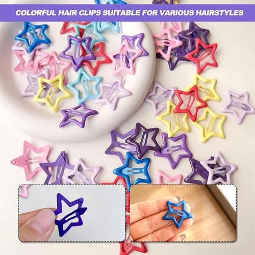 colorful star snap clips! thumbnail 6