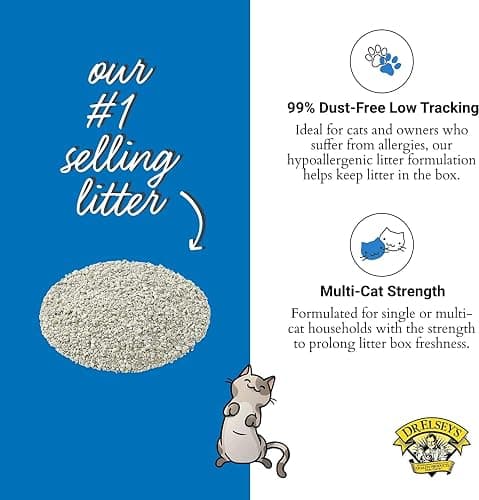 Dr. Elsey's Ultra UnScented Clumping Clay Cat Litter 40 lb. Bag thumbnail 7