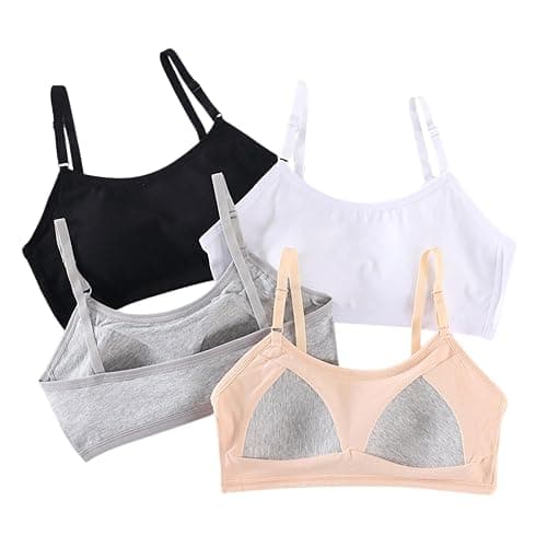 Herepai Big Girls Bra Comfort Flex Fit Seamless for Girl Teens with Adjustable Straps, Pull-on Design - Image 1