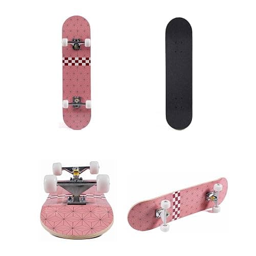 Skateboard for Beginners, Standard Complete Skateboard 31 Inch Double Kick Concave Deck with 7 Layer Maple Wood, Smooth Wheels & Bearings thumbnail 5